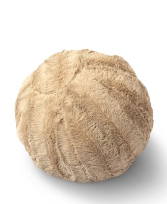 Ultra Soft Ball Decorative Pillow, 10" x 10"
