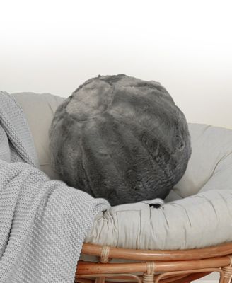 Ultra Soft Ball Decorative Pillow, 10" x 10"