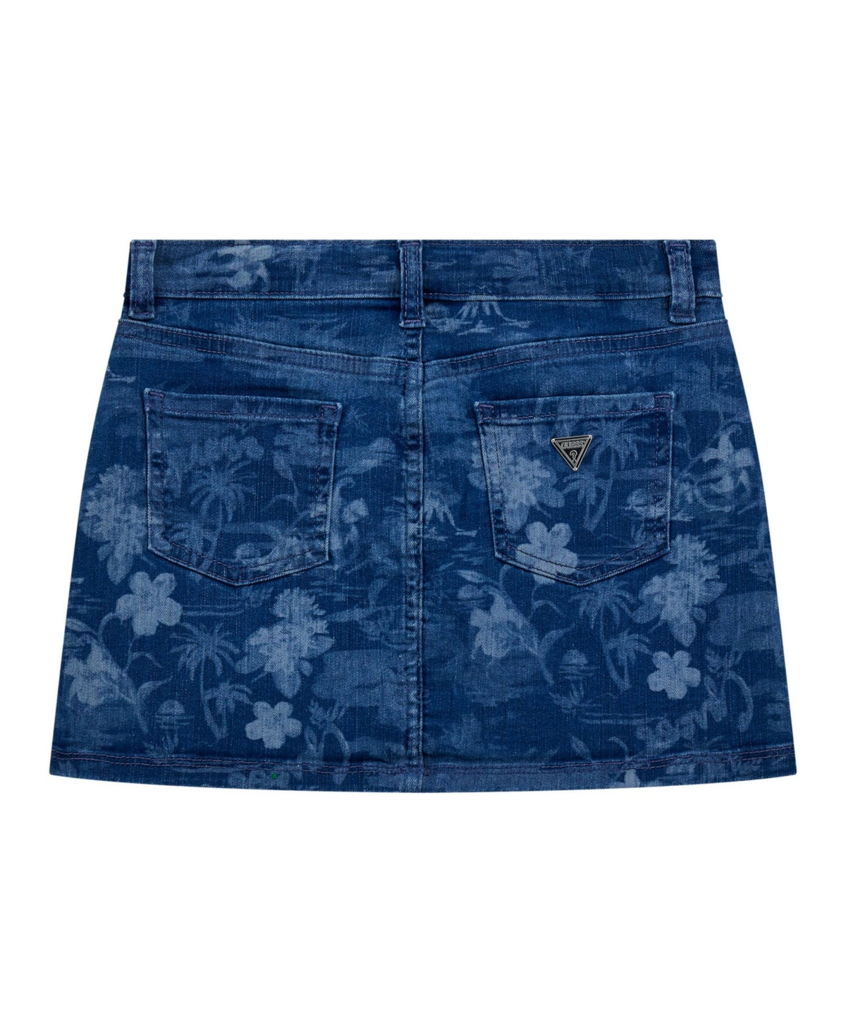 Guess Big Girls Denim With Laser Print Detail Skirt