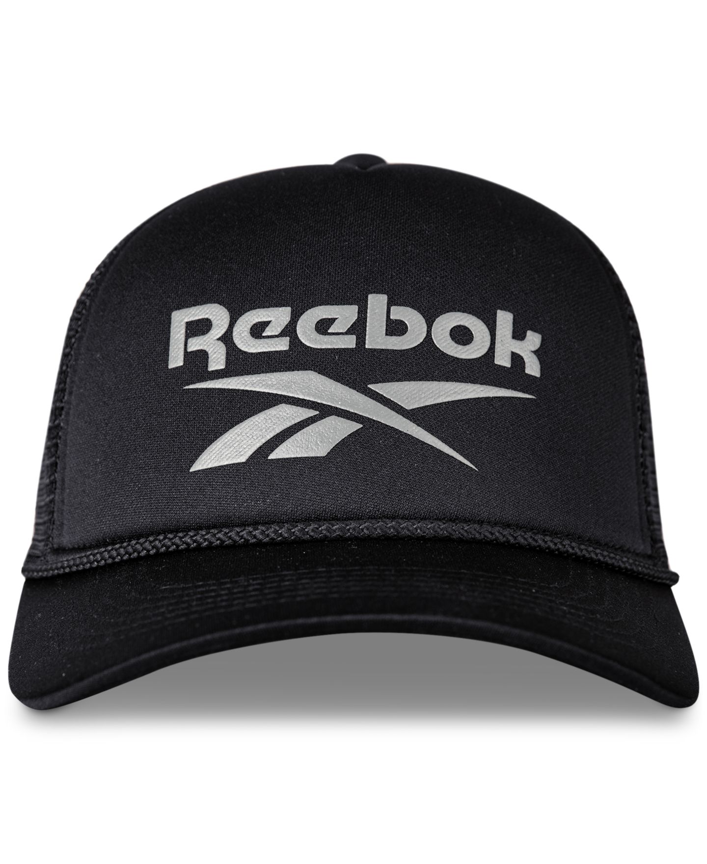 Мужская кепка Reebok Aero Deluxe Five-Panel Trucker, цвет: Чёрный — фото 1