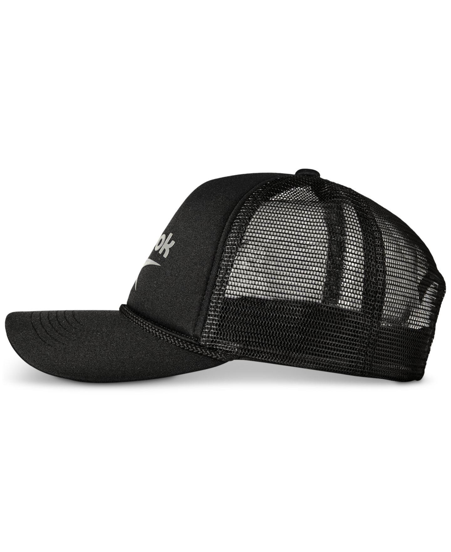 Мужская кепка Reebok Aero Deluxe Five-Panel Trucker, цвет: Чёрный — фото 3
