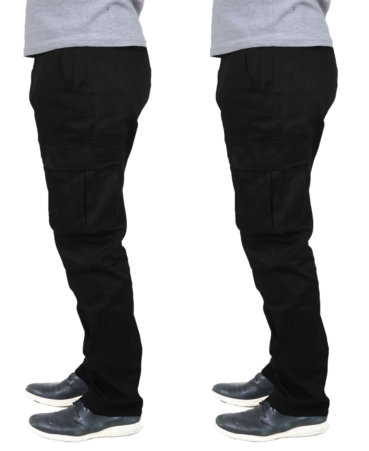 Мужские брюки Blu Rock 2-Pack Flex Stretch Cargo, цвет: Чёрный — фото 3