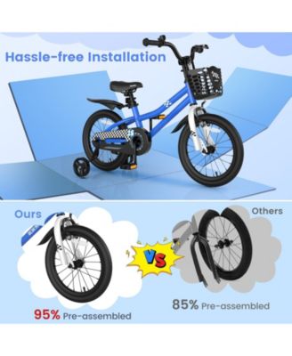 16 Inch Kids Bike with Removable Training Wheels