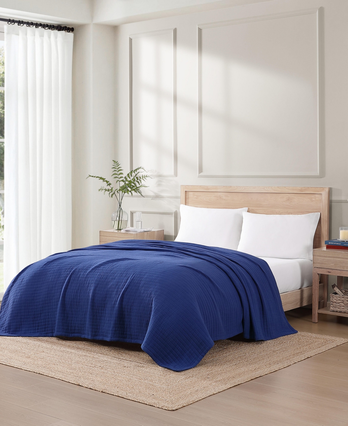 Tommy Hilfiger Essential Weave Cotton Blanket, Full/queen