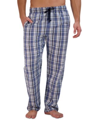 Men's 2-Pc. Relaxed-Fit Sleep T-Shirt & Stretch Plaid Pajama Pants Set