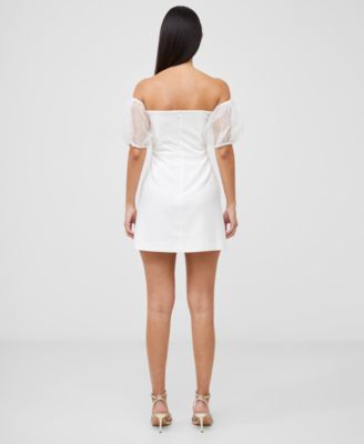 Women's Whisper Puff Organza-Sleeve Dress