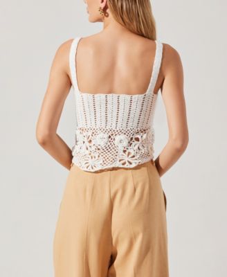 Women's Everly Cotton Cropped Sweater Top