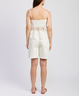 Women's Courtney Cotton Peplum Top