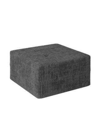 Streamdale Modern Minimalist Corduroy Sofa Sleeper, Sectional, Space-Saving Design - Grey