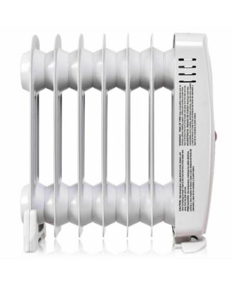 700W Oil Filled Space Heater Radiator w/ Adjustable Thermostat Home Office