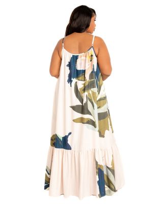 Women's Floral Voluminous Maxi Dress