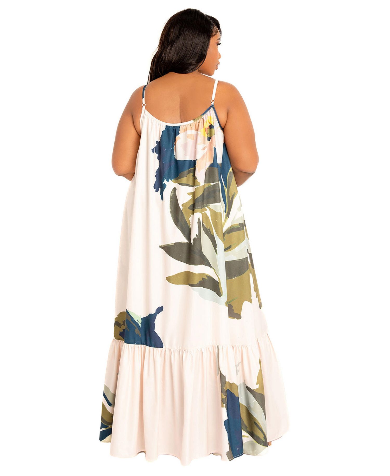 Women's Floral Voluminous Maxi Dress