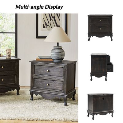 Pallantium Classical 24" Tall 2 - Drawer End Table