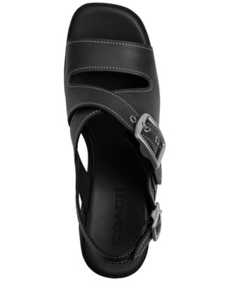COACH Women's Archival Buckle Platform Sandals - Macy's