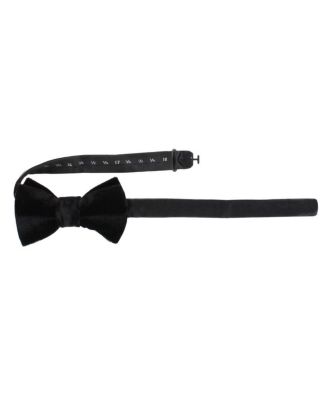 Men's Poirot Velvet Solid Colored Bow Tie