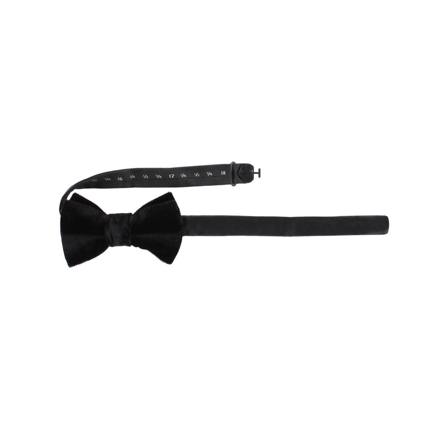 Men's Poirot Velvet Solid Colored Bow Tie