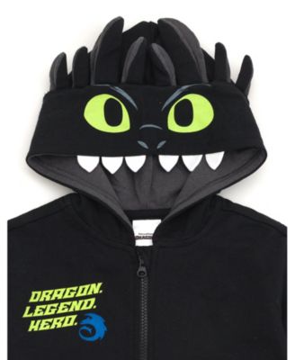 Toddler Boys Toothless Fleece Cosplay Hoodie