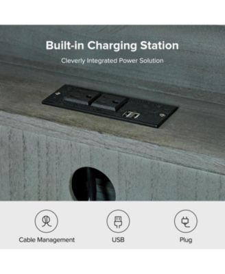 Hippe 32" Height 3 - Drawer Bedside Table with Solid Wood Legs