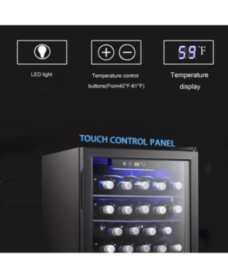 Antartic Star Beverage Cooler and Refrigerator, 95 Can/24 Bottle Mini Fridge with Glass Door, Compact Drink Fridge with Adjustable Shelves for Soda, Beer, or Wine – Ideal for Home, Bar, or Office