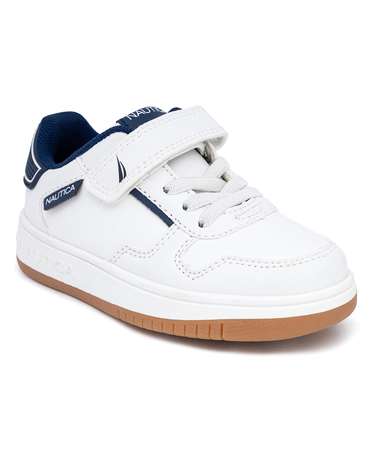 Nautica Toddler Boys Almina Casual Sneakers In White,navy,gum