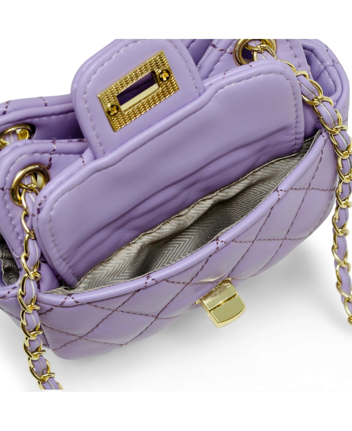 Сумка Tiny Treats + Zomi Gems Tiny Quilted Treasure Purse, Pink для девочек, цвет: Фиолетовый — фото 6