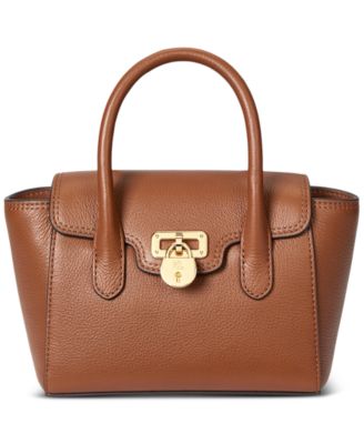 【Ralph Lauren】ペブルドレザー スモール タナー サッチェル ペブルド レザー スモール Tanner サッチェル | ラルフ ローレン