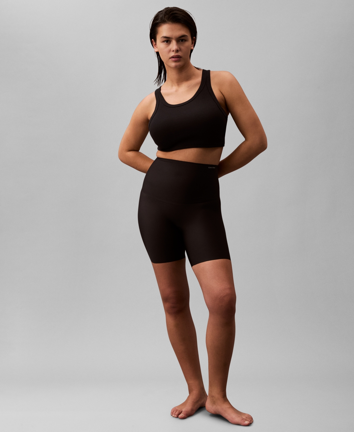Shop Calvin Klein Women's Second Skin Light Smoothing Shorts Qf8158