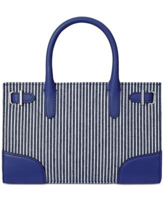 Devyn Small Striped Canvas Tote Bag