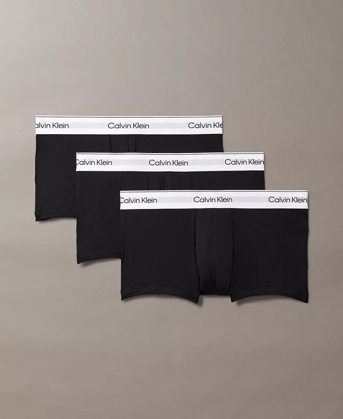 Men's Icon Cotton Stretch Low-Rise Trunks, 3-Pack - thumbnail 6