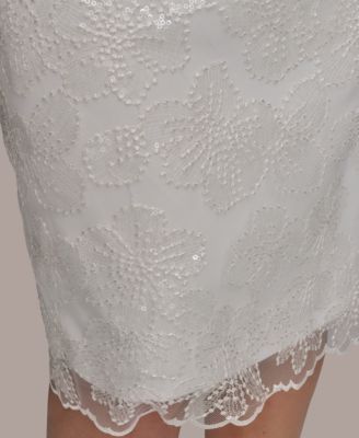 【Donna Karan New York】Floral Sequined Dress Donna Karan New York Women's Floral Sequined Dress - Macy's