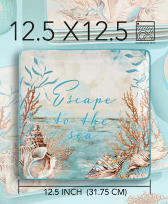 Escape to the Sea Square Platter