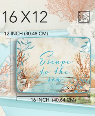 Escape to the Sea Rectangular Platter