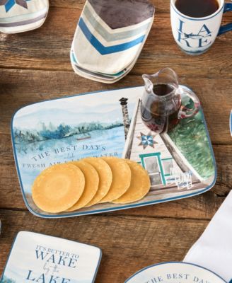 Wake At The Lake Rectangular Platter