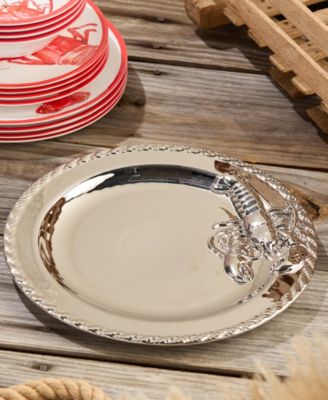 Silver Plated Lobster Round Platter