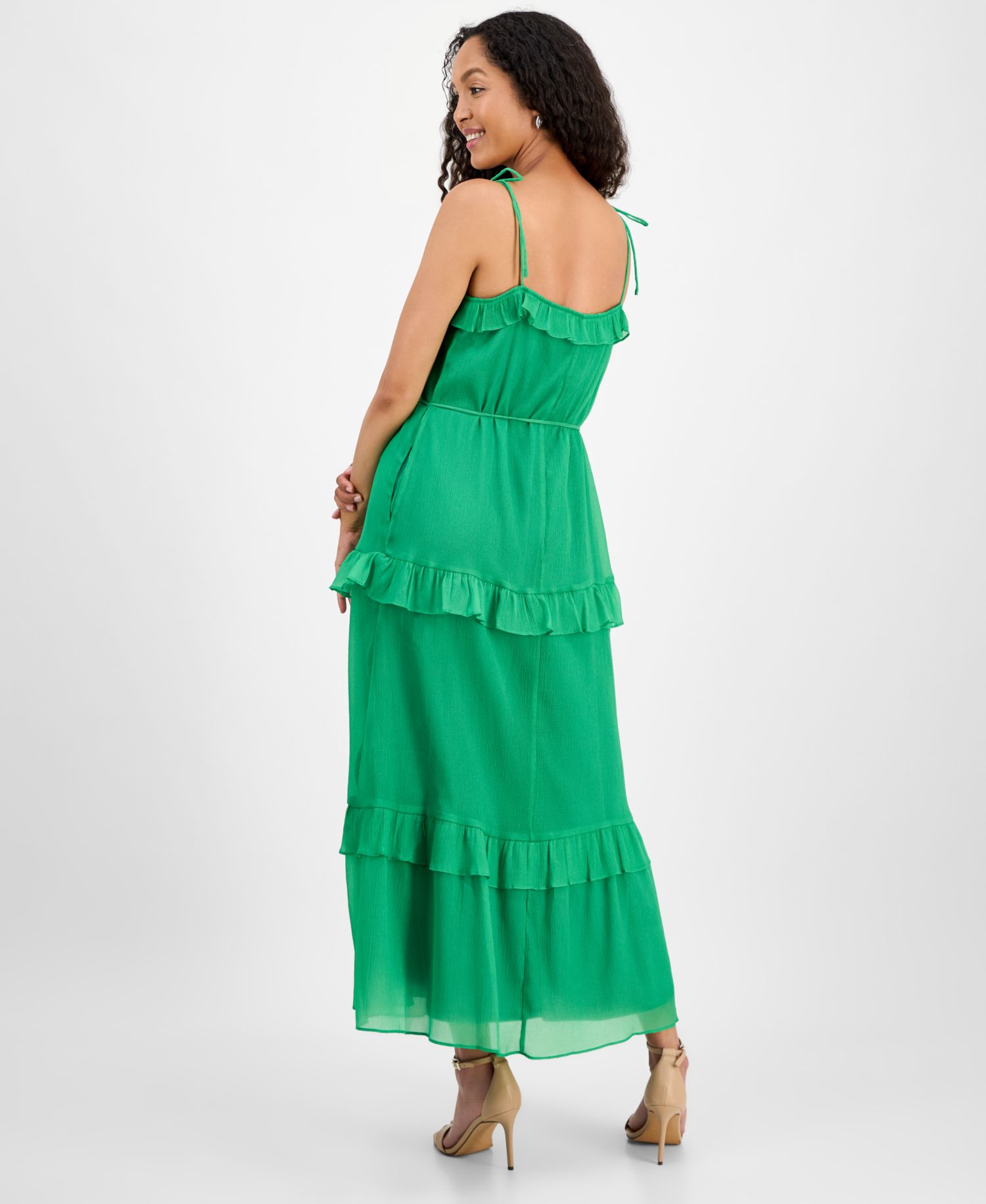 Women's Tie-Strap Maxi Dress