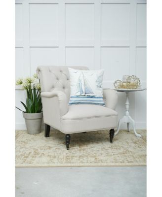 Let Your Dreams Set Sail Embroidered Accent Throw Pillow