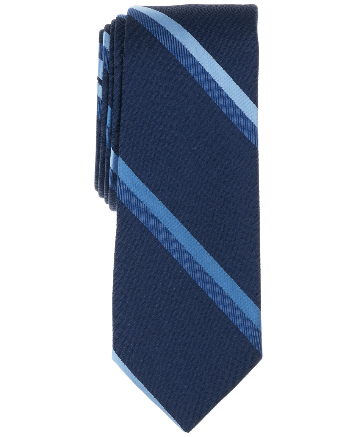 Men's University Stripe Tie, Exclusively at Macy's - Navy