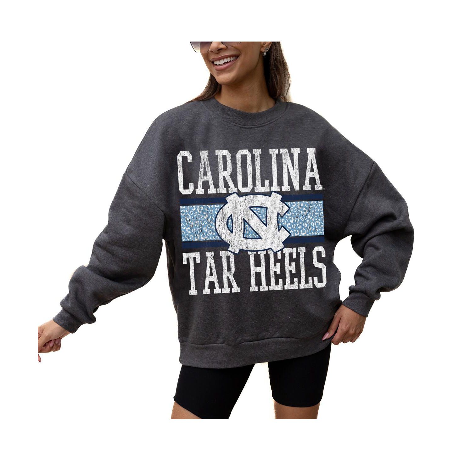 Женские толстовки Gameday Couture Charcoal North Carolina Tar Heels Premium Fleece Pullover — фото 4