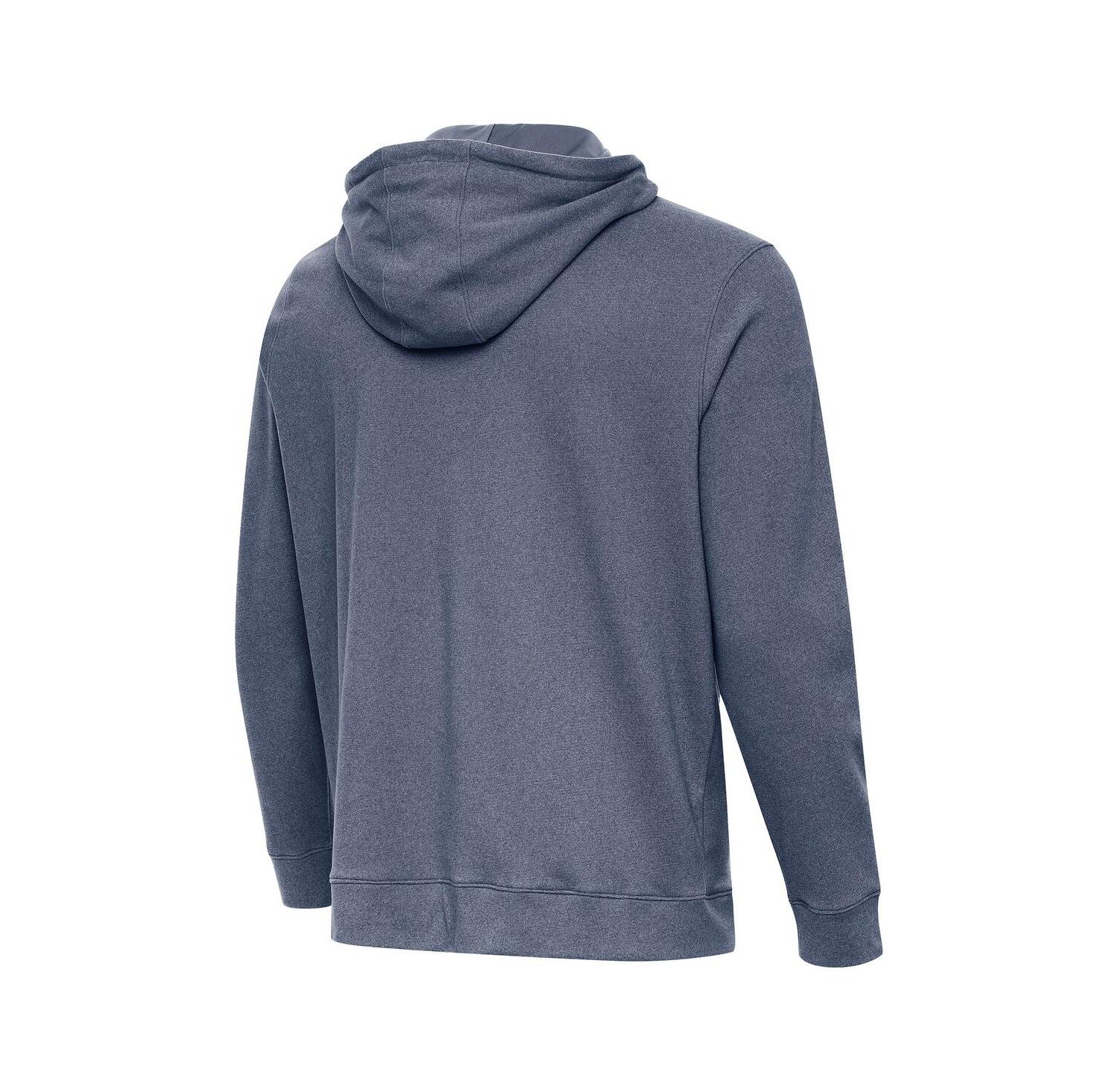 Men's Heather Navy Michigan Wolverines Cloud Pullover Hoodie