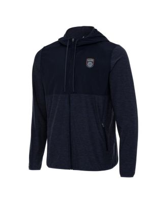 Antigua - Men's Navy San Diego FC Sway Full-Zip Hoodie