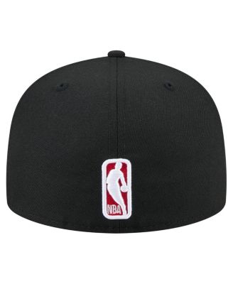 Men's Black Chicago Bulls State Stitch 59FIFTY Fitted Hat