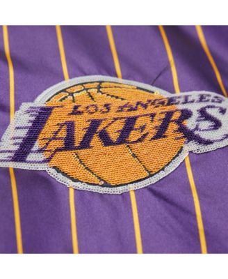 X Dannijo Women's Purple Los Angeles Lakers Satin Full-Snap Jacket