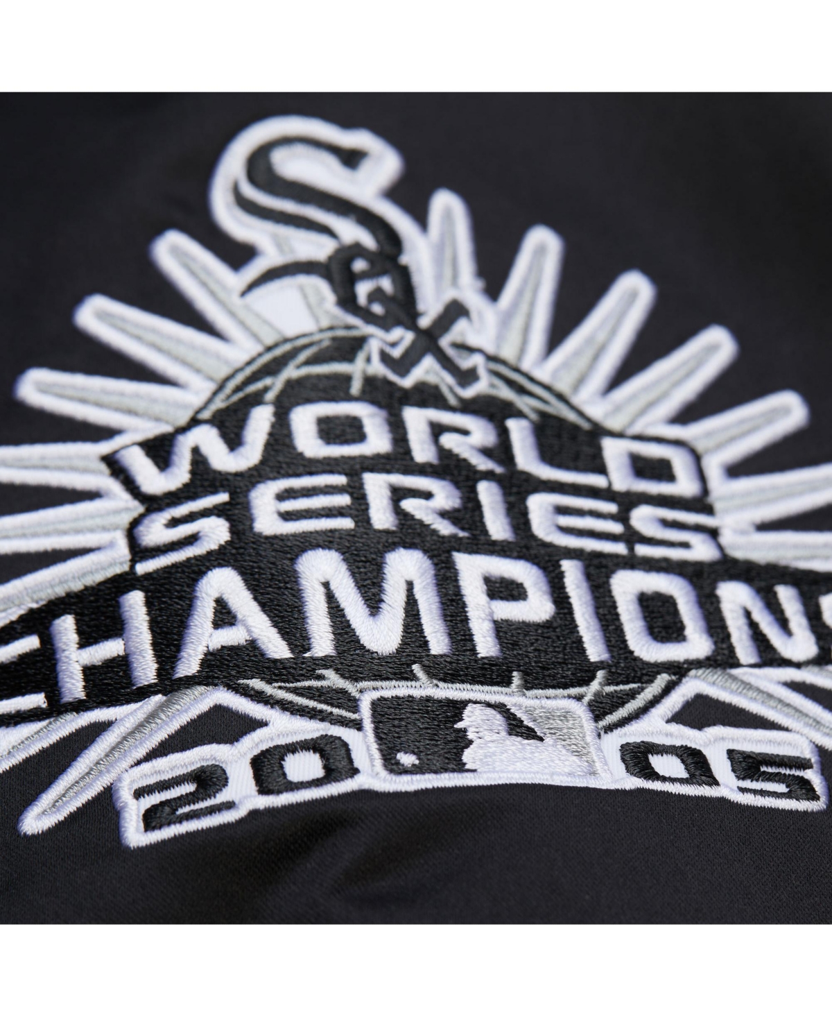 Mitchell & Ness Men's Frank Thomas Black Chicago White Sox Legends Collection Vintage Satin Full-snap Jacket In Black