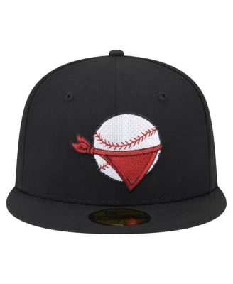 Men's Black Quad Cities River Bandits Authentic Collection 59FIFTY Fitted Hat
