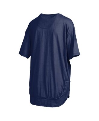 Women's&nbsp;Navy Michigan Wolverines Poncho T-Shirt