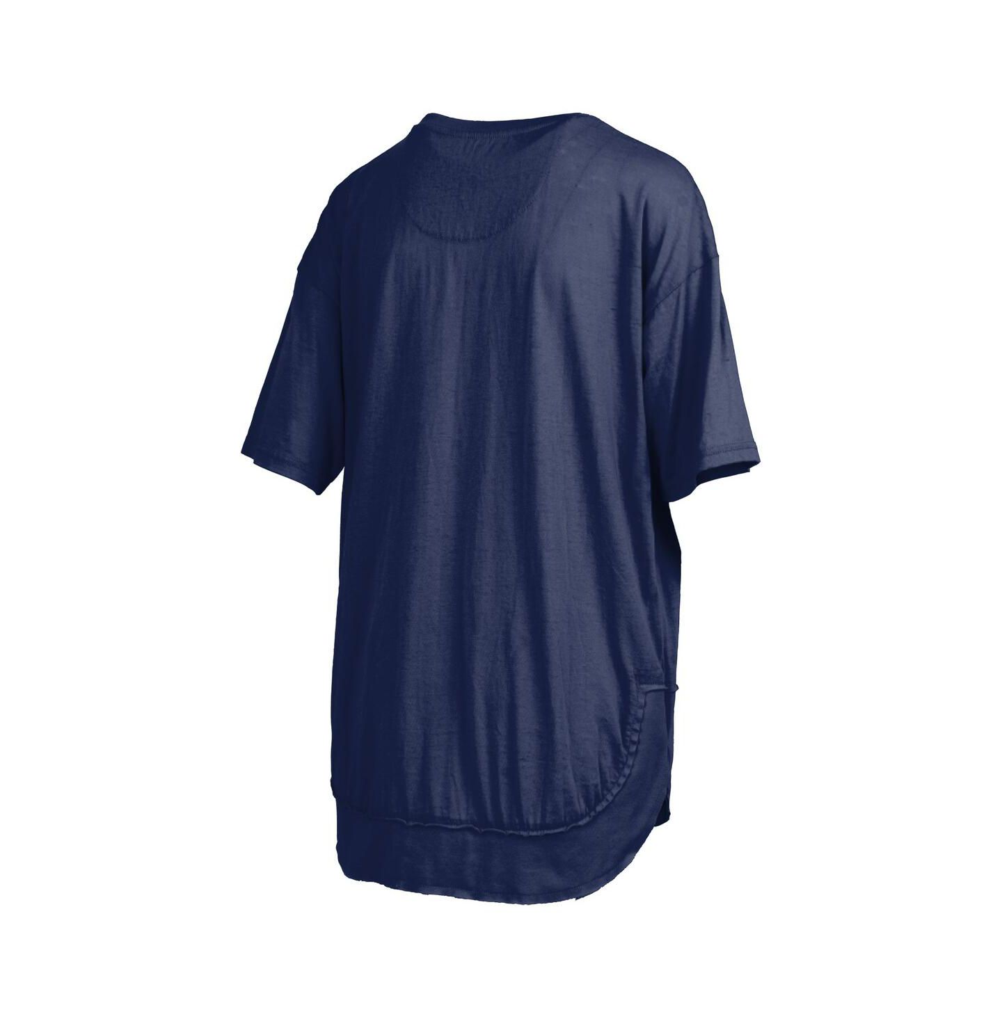 Женская футболка Pressbox Navy Michigan Wolverines Poncho — фото 2