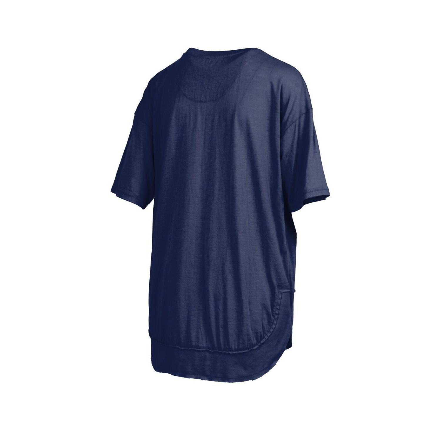 Women's Navy Michigan Wolverines Poncho T-Shirt