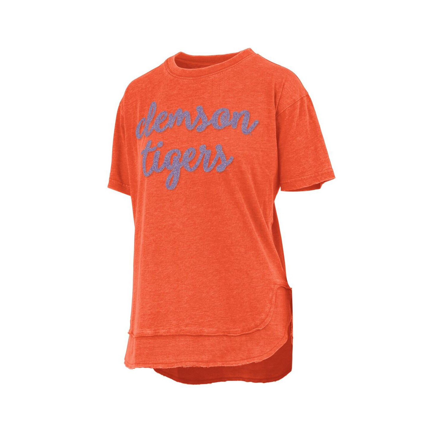 Women's Orange Clemson Tigers Poncho T-Shirt