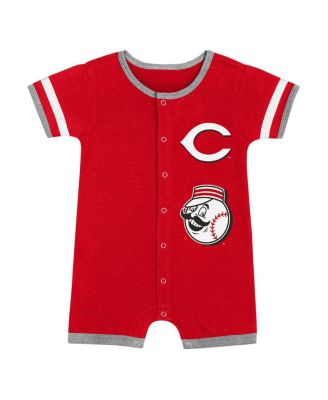 Newborn Red Cincinnati Reds Double Hit Coveralls