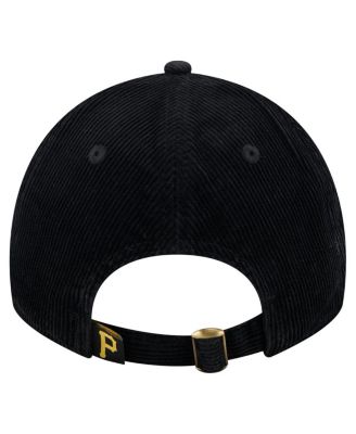 Women's Men's Black Pittsburgh Pirates Corduroy 9TWENTY Adjustable Hat